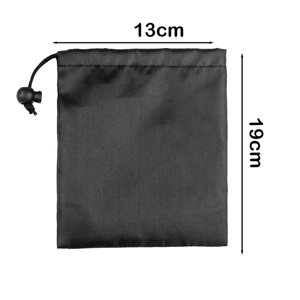 Drawst Closure Drawstring Storage Pouch Nylon Waterproof Multi-Functional Storage Bag Dustproof Black Drawstring Bags