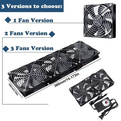 120 mm 3000 U/min Lüfterkühlung mit Controller 12 cm 12 V 220 V BTC Maschinengehäuse Workstation Schrank Kühler Serverlüfter