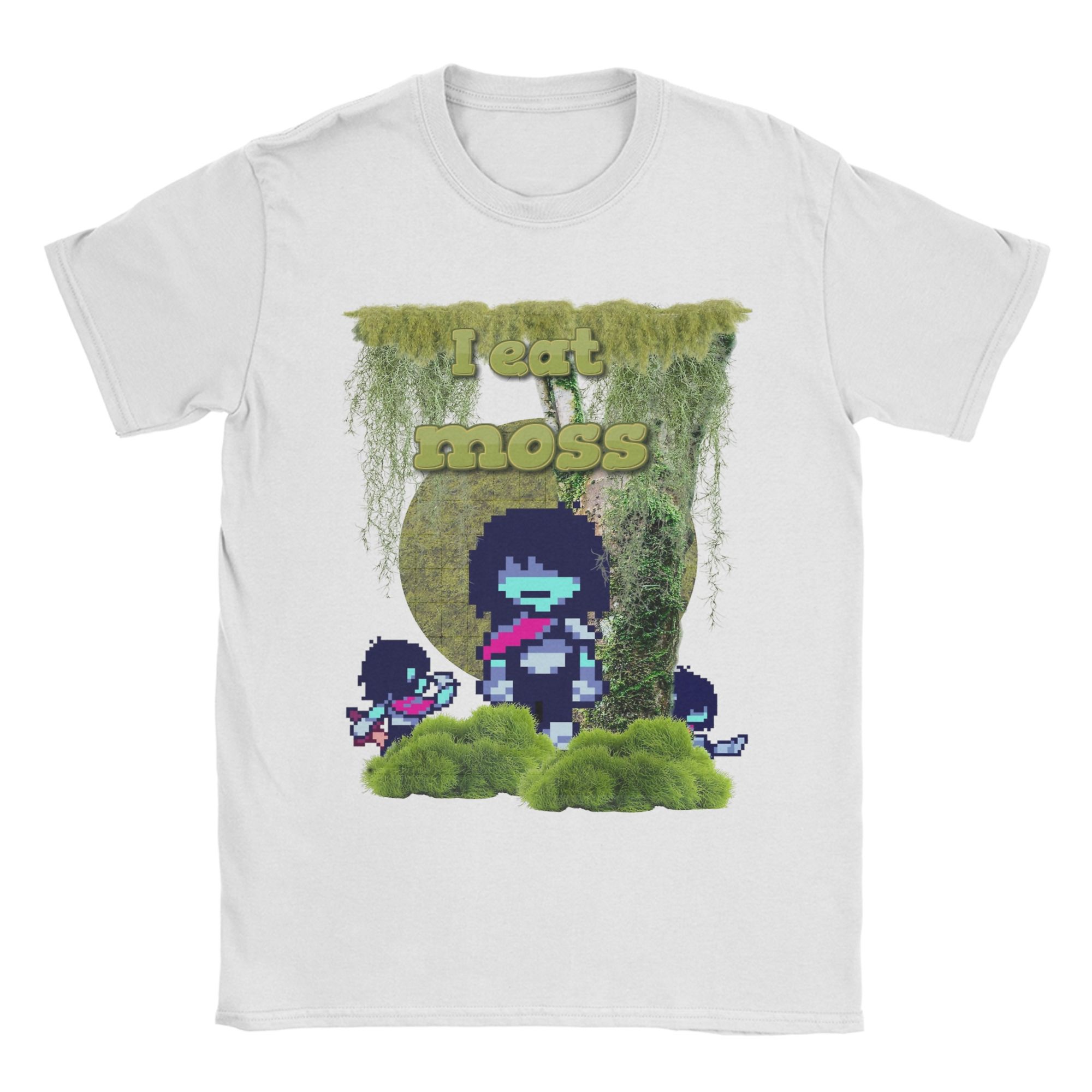 

Я їм мох Кріс Deltarune Футболки для чоловіків Модні Футболки 100% Бавовна З круглим вирізом З коротким рукавом Футболка Подарунок на День Народження Топи L
