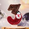 Santa Claus Christmas Birthday Candles Christmas Holiday Party Birthday Number Candle Cake Topper Decorations