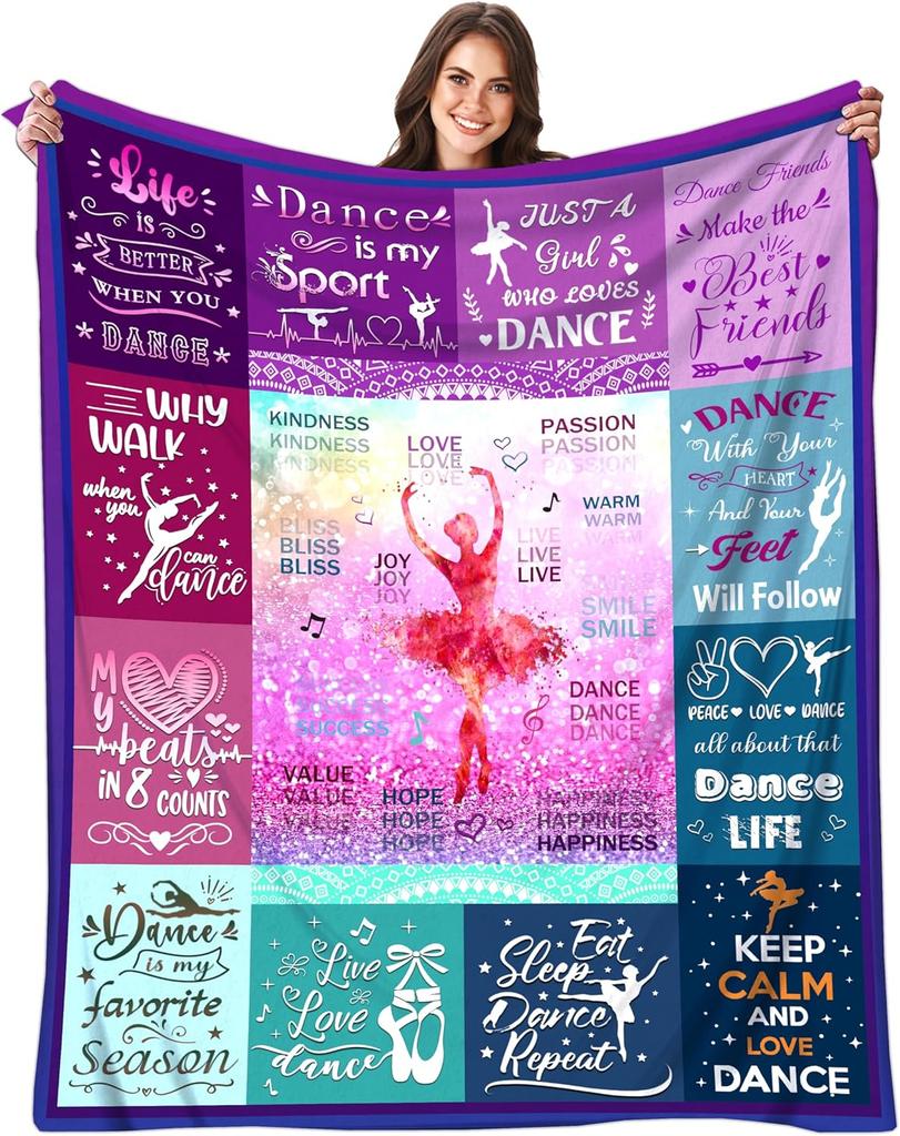 Soccer Throw Blanket Ultra Soft Flannel Gift for Soccer Fans Girls Women X Perfect for Kids and Adults