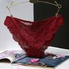 Lace Flower Low-Rise Sexy Briefs Solid Color Cute Bowknot Women's Underwear Soft Breathable Girls Panty