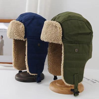 Lei Feng Winter Retro Fliegermütze - Unisex Ohrenschutz zum Reiten und für Wärme
