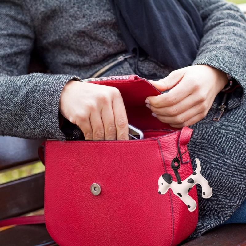 Dalmatian Print PU Leather Keychain Lightweight Lanyard For Keys Accessories Multiuse Key Holder Accessory