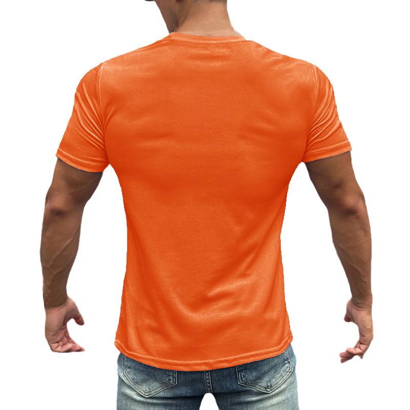 Pánské rychleschnoucí prodyšné tréninkové tričko slim fit