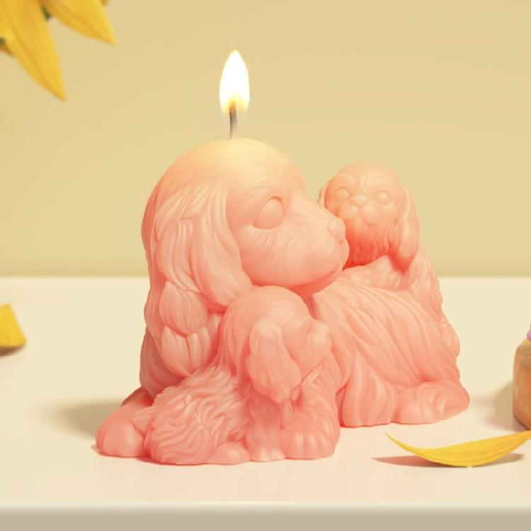 Unique Home Decors Silicone Mold User Friendly Silicone Cats And Dog Scented Candle Mold For Creative DIY Projects