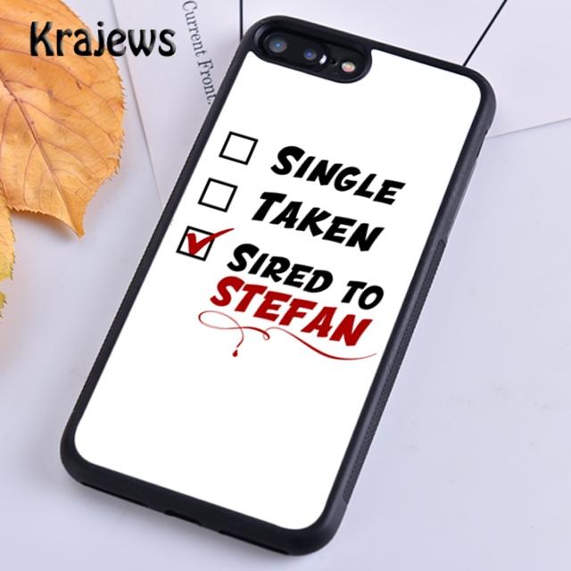 Krajews The Vampire Diaries Quotes Art Soft Phone Case For iPhone 17 Air 16 15 14 Plus 11 12 13 Pro Max Coque Fundas