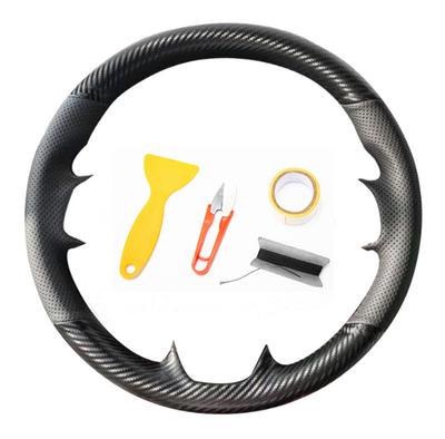 Steering Wheel Cover For Toyota Rav4 Corolla 2014-2018, Handmade, Black