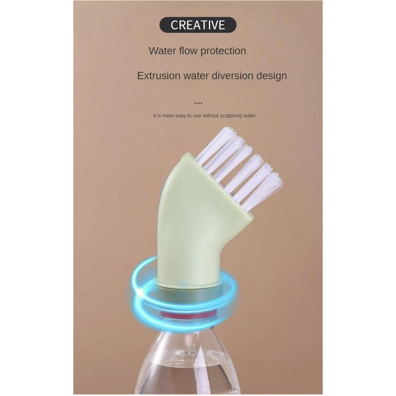 Creative Multi-purpose Cleaning Brush Can Be Connected Mineral Water Bottle Wet Dual-use Cleaning Brush Household Gap Brush