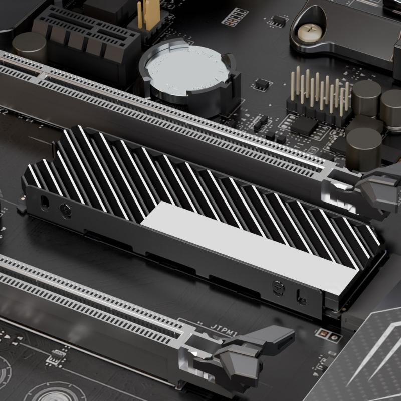 Aluminum Cooling Heatsink Plate For M.2 NVMe SSDs 2280 Optimized Heat Transfer And Easy Installation