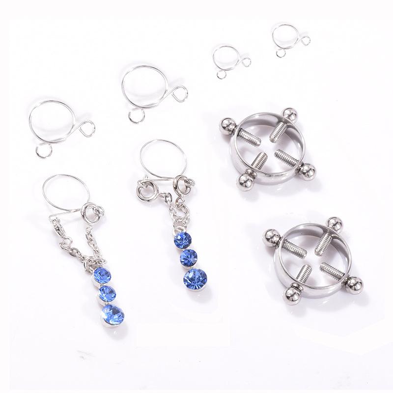 Pooth Jewelry Water Droplet Screwless Milk Ring Set Combination