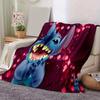 1pc Stitch Printing Blanket for All Season, Unisex Cartoon Blanket, Office Blanket, Lunch Rest Blanket, Camping