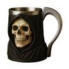 Halloween Skjelett Krus Gotisk Kaffekopp Resin Tekopp Kreativt Drikkeglass for Kjøkken Restaurant Fest Utendørs