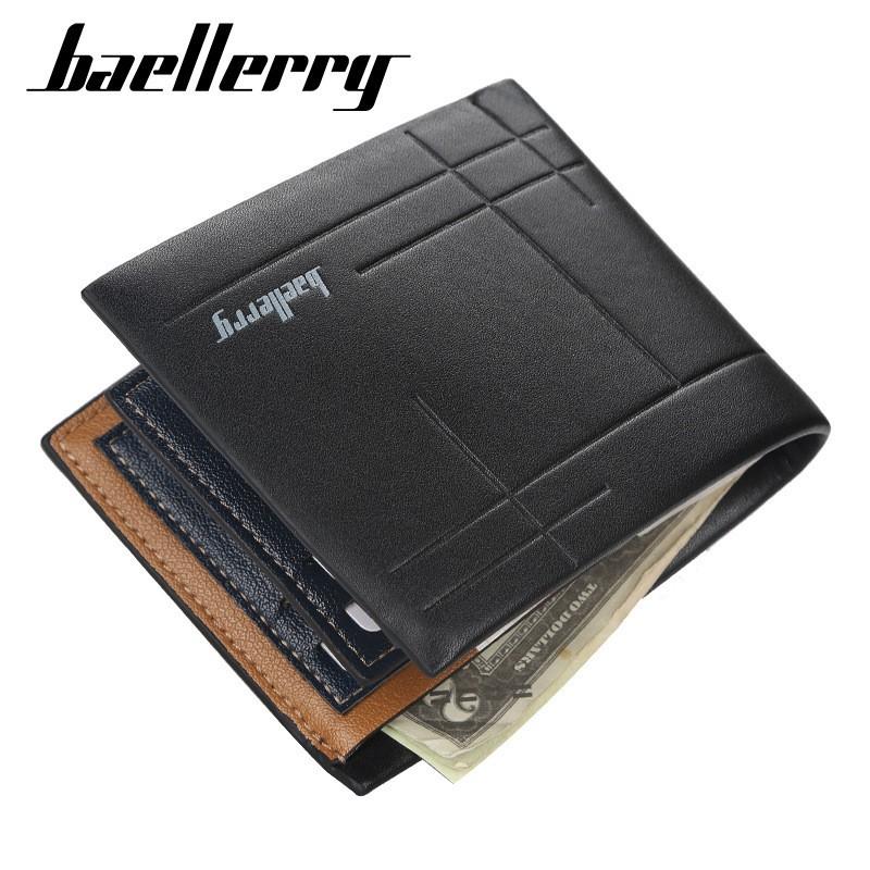 Wallet Men's Short Style European American Horizontal Multi Card Simple Business Soft