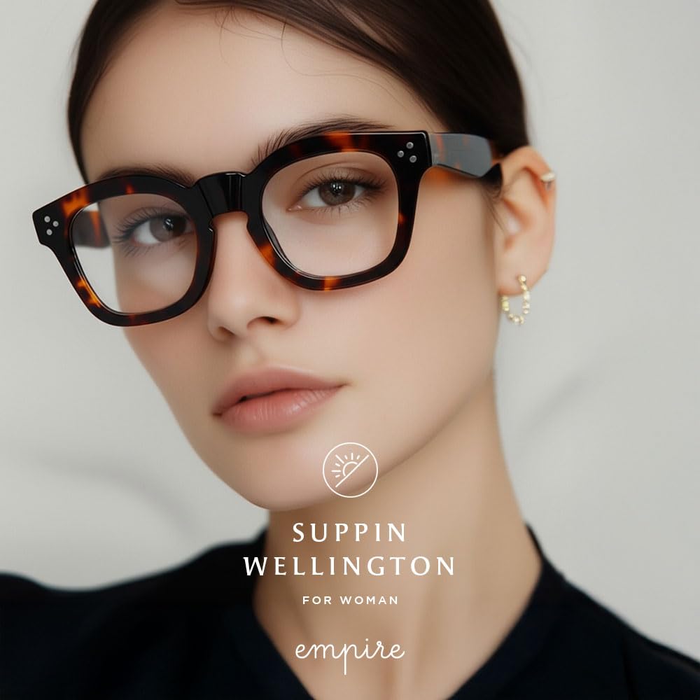 EMPIRE UV400 Sunglasses with Clear Black Women's Lenses,