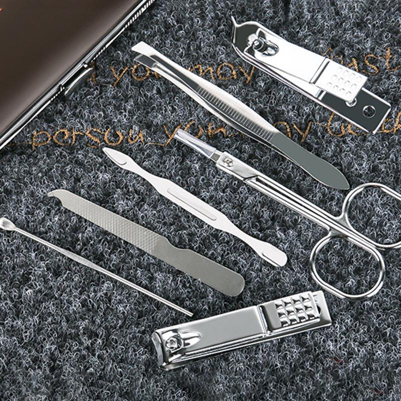 7-Piece Set Nail Scissor Set Stainless Steel Nail Clippers Nail Clippers Pedicure Beauty Manicure Implement Household Pedicure