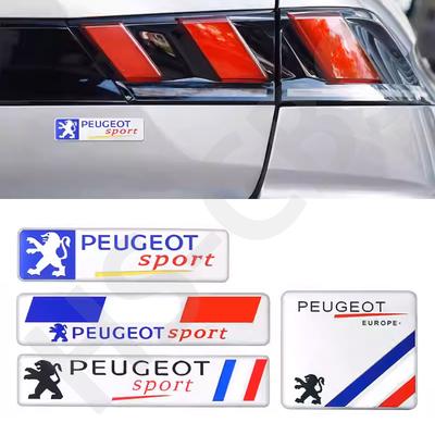 3D Aluminum Car Body Fender Logo Rear Trunk Stickers For 308 408 108 RCZ 208 3008 107 106 206 207 301 4008 Car Styling