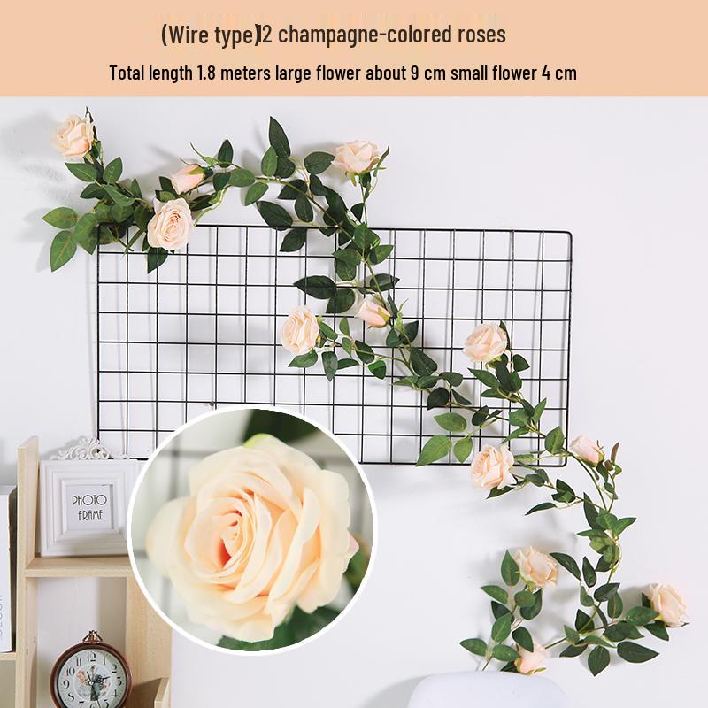 Artificial Rose Vine Hanging Basket and Arch Decoration