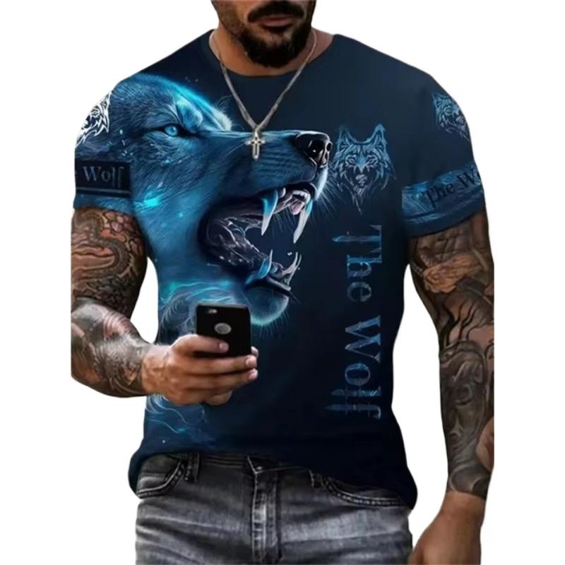 Men's T-Shirt Quick Drying Tops Summer Fashion Street Short Sleeve Tee Shirts 3D Graphic Print Tees Oversized Male Clothing