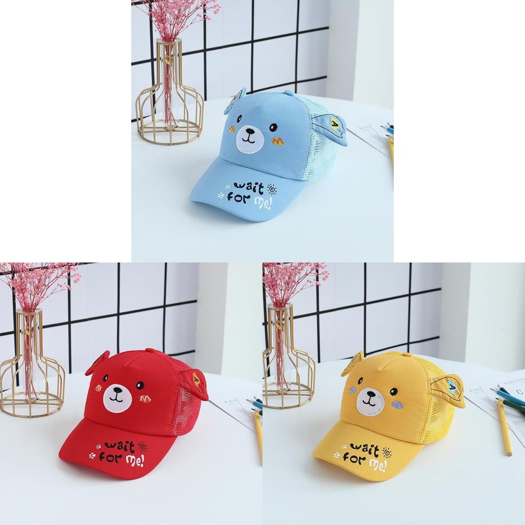 Summer Girls Cartoon Animal Mesh Baseball Cap With Sunblock And Ventilation For Outdoor Activities