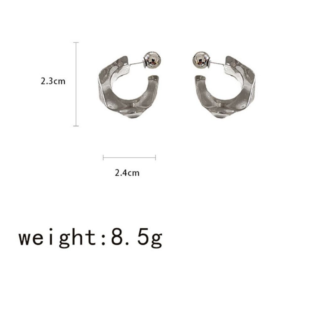Lightweight Acrylic Hoop Earrings Metal Resin Earrings New Fashion Earrings Women Jewelry