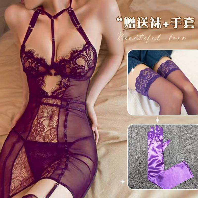Night listening incense new sexy underwear mesh perspective uniform seduction women tight tulle lace sexy suit 238
