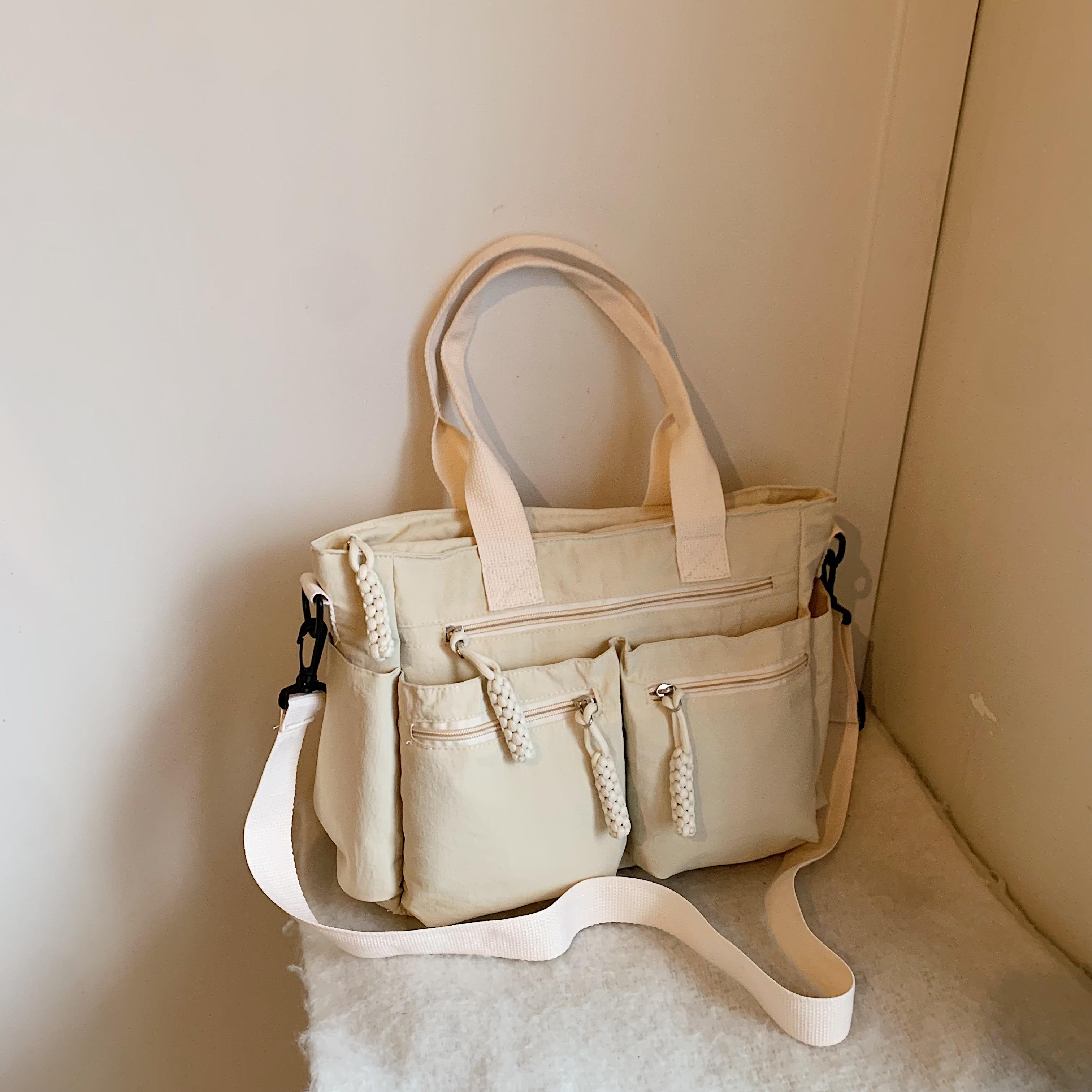 

Женская сумка из нейлона большой вместимости, корейская версия, простая женская сумка через плечо на одно плечо