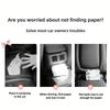 1 Pieza Caja de Pañuelos para Coche Estilo Xiaoxiangfeng Caja de Papel para Colgar en el Respaldo del Asiento del Coche Toalla de Papel Multifuncional para Coche Decoración del Coche