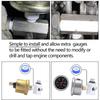 Aluminum Alloy Quick Hydraulic Oil Pressure Gauge Connector for BMW 3 Series E30 E36