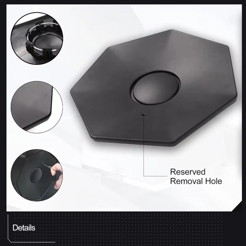 4PCS Wheel Hub Center Caps for Tesla Cybertruck Full Coverage Waterproof Anti-Rust ABS Center Wheel Covers Exterior Accessories