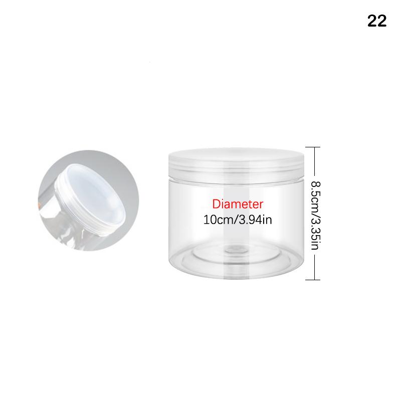 Plastic Packing Bottle Pet Clear Empty Seal Bottle Circular Bucket Storage Biscuit Jar Food Grade Sealed Cans Tank Container