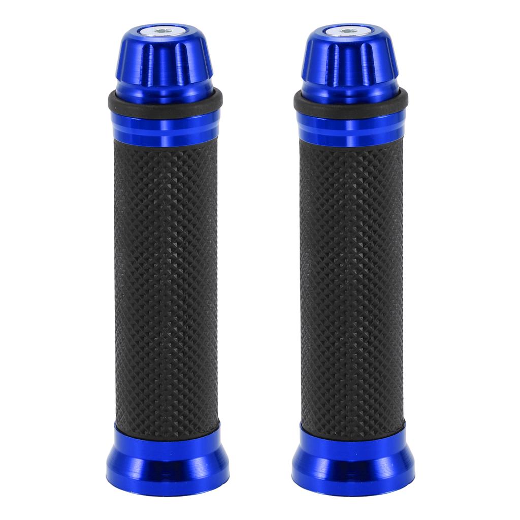 Motoforti Universal Motorcycle Hand Grips Cover Rubber Aluminum Alloy Handlebar Cover for Motorcycle Scooter Bicycle ATV 1pair