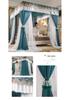 Double Layer Blackout Curtain Mosquito Net with Stainless Steel Bracket - Floor-Standing Design