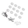 12Pcs Guitar Tuning Pegs Buttons Plastic Machine Head Tuner Knobs for Folk Classical GuitarsSmall Squares