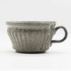 Marui Seito Shigaraki Ware Hechimon Soup Cup, 350ml Capacity, Silver Gray Carving, Gray, MR-3-4415