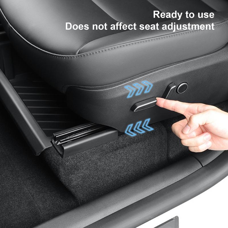 Boîte de Rangement Sous Siège de Voiture 2 Pièces Organiseurs de Siège de Voiture Plateau Sous-Siège Pour Tesla ModelY Boîte de Rangement à Tiroir Accessoires de Voiture