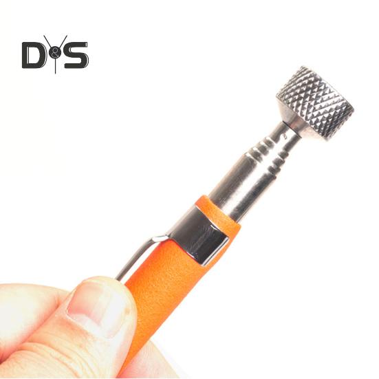 Telescopic Magnetic Pickup Tool with Pocket Clip Compact Size Portable Widely Used Handheld Extendable Magnet Stick Gear