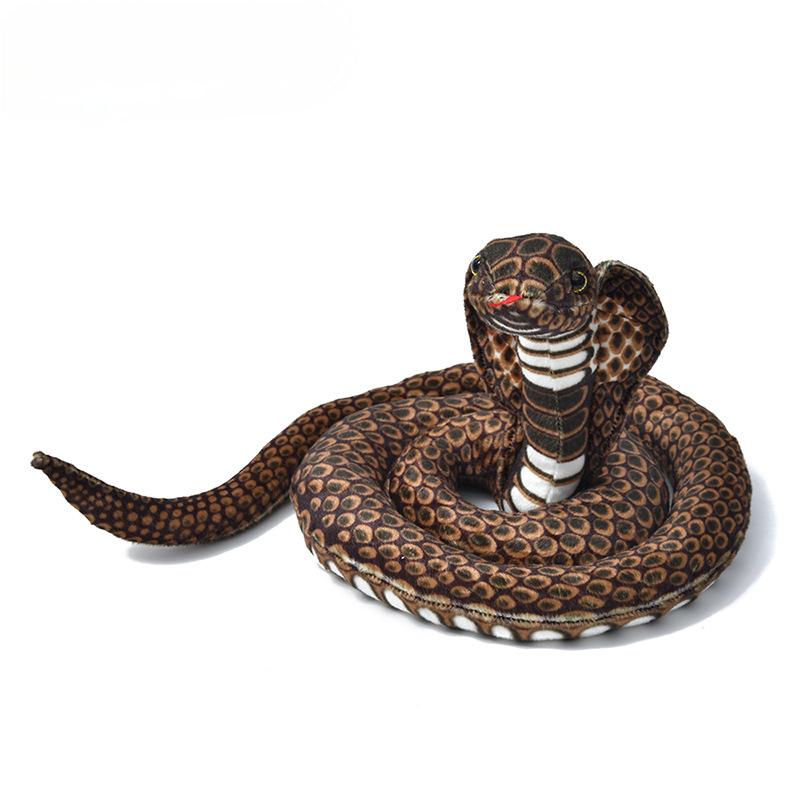 Gesimuleerd Slang Pluche Speelgoed Python Cobra Pop Lappenpop Opgerolde Slang Verjaardagsfeest Decoratie Halloween Decoratie Pluche Speelgoed