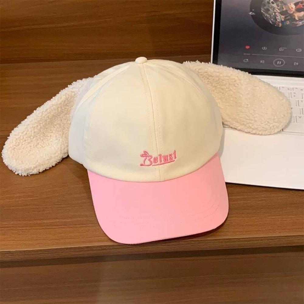 UV Protection Elephant Hat with Ears Nose Cute Lop Ear Rabbit Hat Kitty Baseball Cap  Streetwear