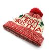 Winter Warm Knitted Beanies Pompom Ski Cap New Chirstmas Knitted Hat  Men and Women