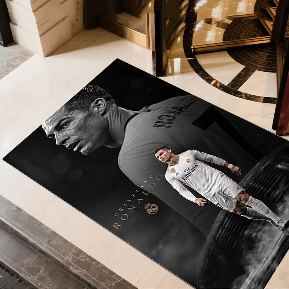 Juventus Ronaldo Jersey Floor Rug Office Rug Suitable for Hallway Decorate Room Kitchen Bedrooms Antislip Carpet Office Home Decor Spiritual Gift