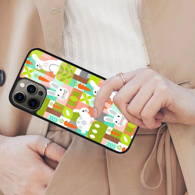 cartoon rabbits pattern Magnetic Phone Case For APPLE iPhone 17 Air 16 14 13 12 Pro Max 15 Plus Wireless Charge MagSafe Cover