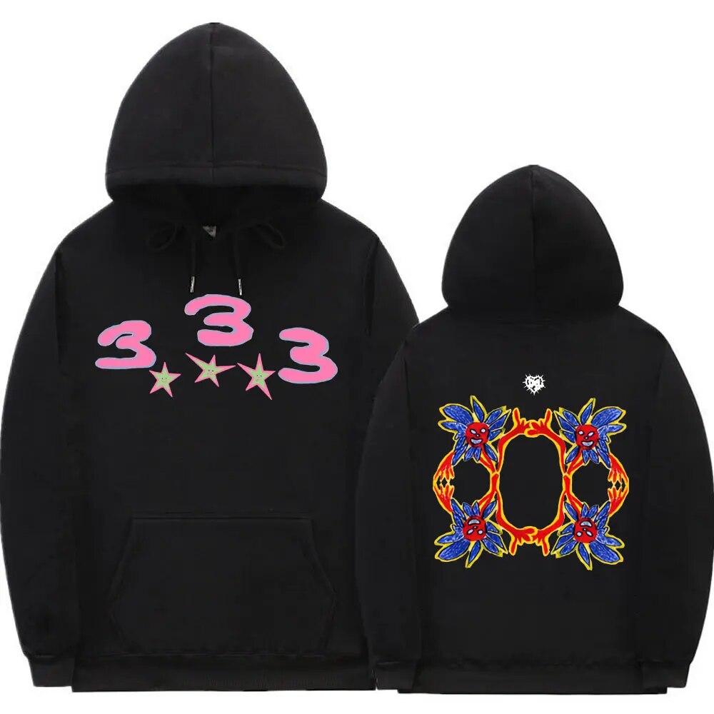 Bladee 333 Hip Hop Trend Skate Drain Gang Hoodie Tops Unisex Hipster Casual Sweatshirt Unisex Women Fashion Artistic Sense Hoodies