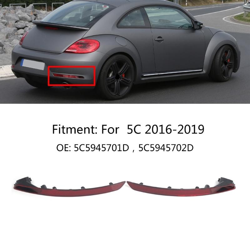 Lente Refletora de Luz do Para-choque Traseiro Lâmpada de Freio Lâmpada de Parada Refletor sem Lâmpada Para 5C 2016-2019 5C5945701D
