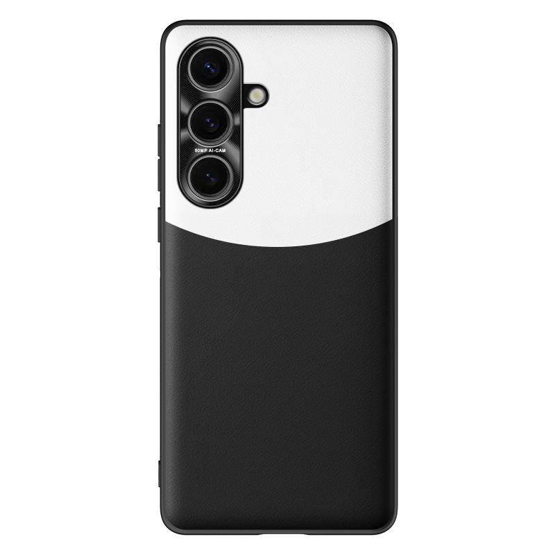 Samsung S24+ Liquid Leather Anti-Fall Protective Case: One-Piece Cover, Anti-Fouling Tech.