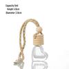 Glass Car Diffuser Bottle with Lanyard, 8ml/10ml, High-Value Aromatherapy Refillable Pendant with Lid.