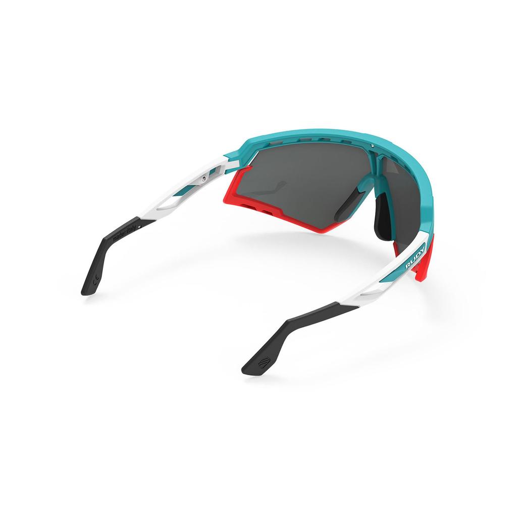 Rudy Project DEFENDER Sports Sunglasses in Emerald White Red - Matte/Multi-Laser (SP523823-0000)