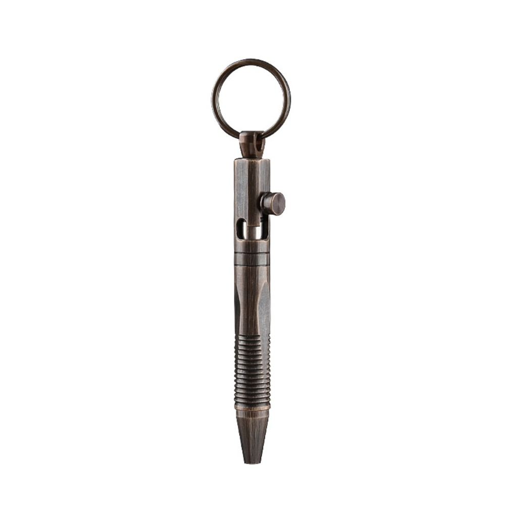 All-Metal Mini Brass Pen Easy Carry Neutral Ballpoint Pen Travel Pocket Pen School Supplies