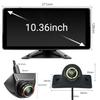 10.36" 4CH Split Screen Vehicle MP5 DVR Monitor with 4PCS 360 Mini AHD Front Rear Side Cameras For Station Wagon/RVs/SUV/MPV/Van