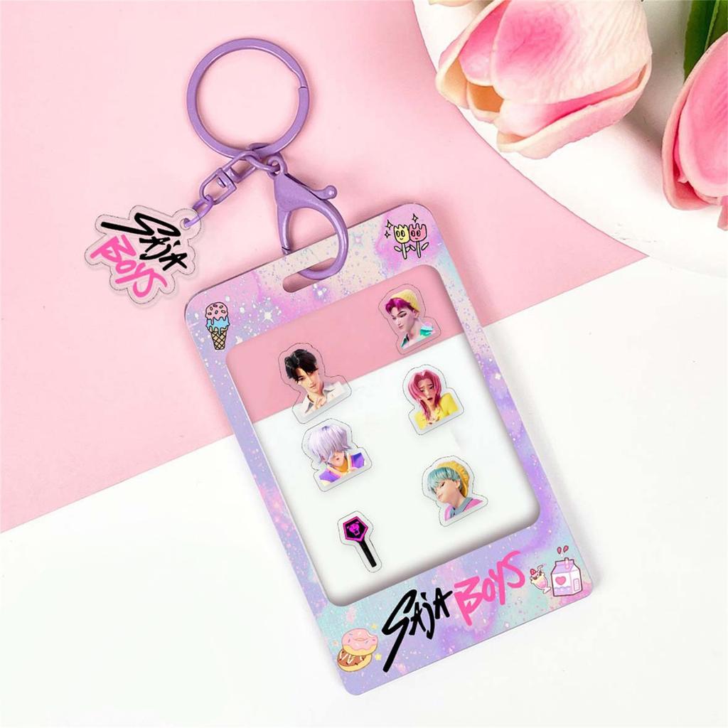 Cartoon Anime Movie Transparent Acrylic Keychain Pendant, Exquisite Gift Hanging Accessories For Backpacks